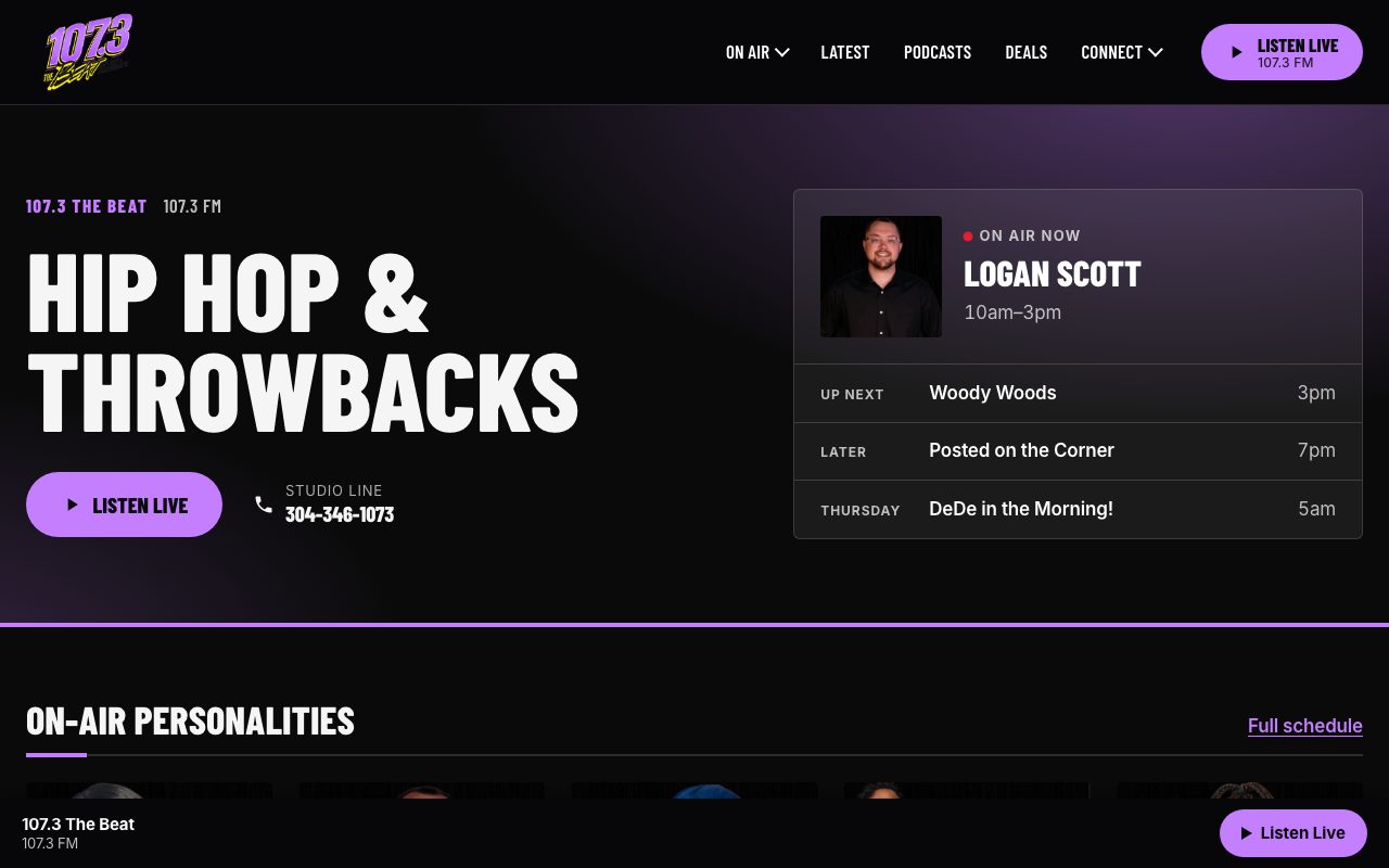 107.3 The Beat — desktop