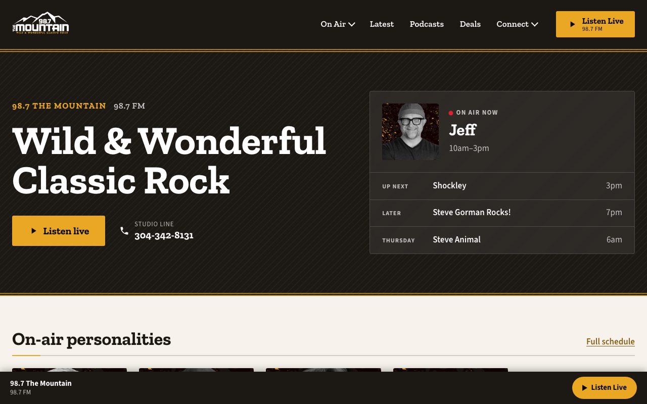 98.7 The Mountain — desktop