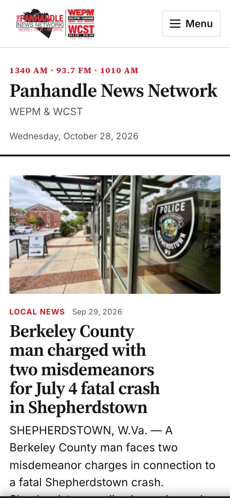 Panhandle News Network — phone
