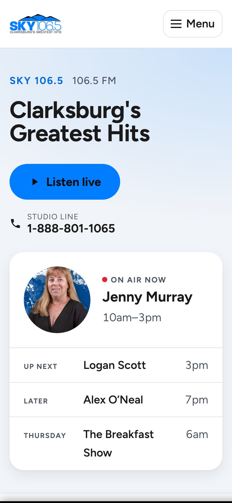 Sky 106.5 — phone