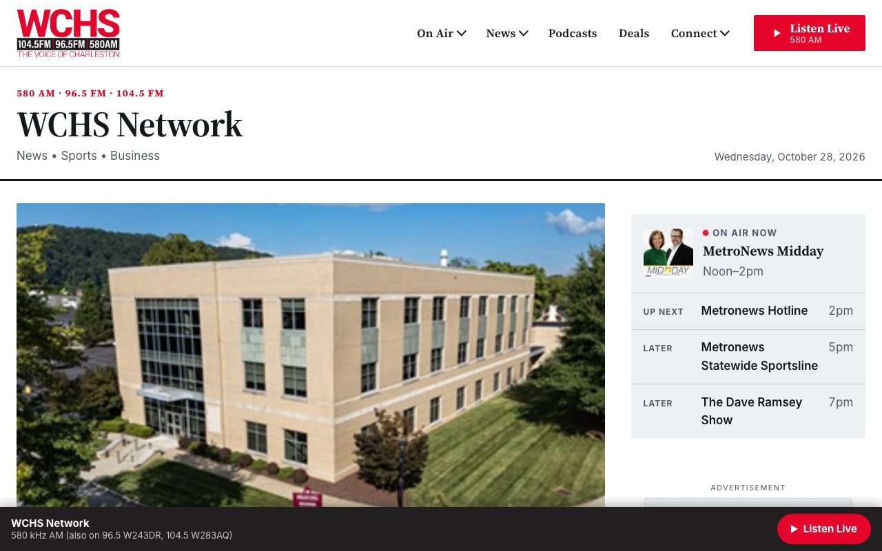 WCHS Network — desktop